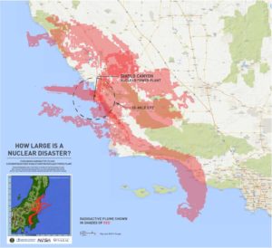 radiation plume if fukushima happened at diablo canyon