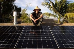 Fred Hunter & his solar panels